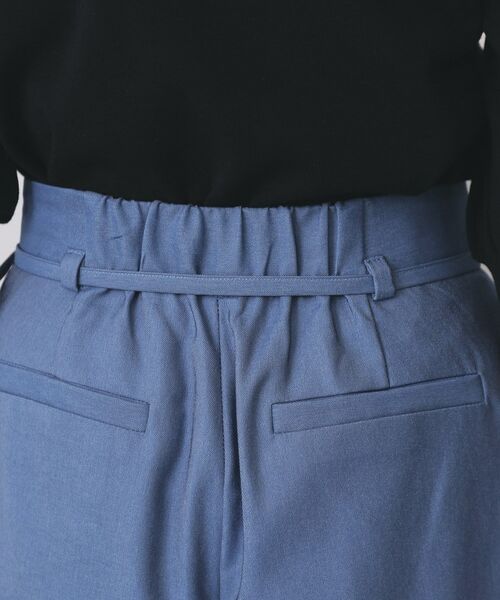 index / インデックス パンツ | ベルト付きストレッチワイドパンツ【洗濯機洗い可】 | 詳細23