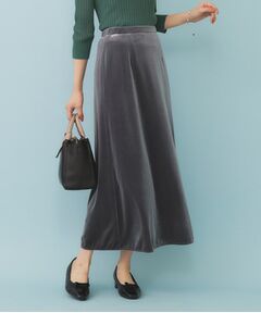 index / インデックス ロング・マキシ丈スカート | ベロアジャージナロースカート【洗濯機洗い可】