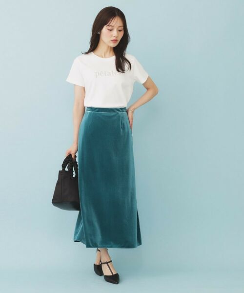 index / インデックス ロング・マキシ丈スカート | ベロアジャージナロースカート【洗濯機洗い可】 | 詳細10