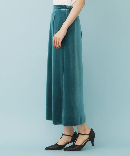 index / インデックス ロング・マキシ丈スカート | ベロアジャージナロースカート【洗濯機洗い可】 | 詳細13