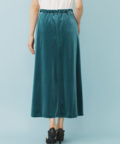 index / インデックス ロング・マキシ丈スカート | ベロアジャージナロースカート【洗濯機洗い可】 | 詳細14