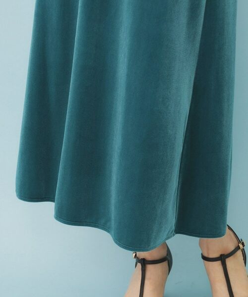 index / インデックス ロング・マキシ丈スカート | ベロアジャージナロースカート【洗濯機洗い可】 | 詳細18