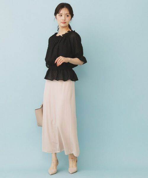 index / インデックス ロング・マキシ丈スカート | ベロアジャージナロースカート【洗濯機洗い可】 | 詳細6