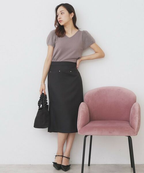 index / インデックス スカート | バックフレアマーメイドスカート【洗濯機洗い可/イージーアイロン】 | 詳細3