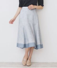 index / インデックス スカート | パネルフラワープリントフレアスカート【洗濯機洗い可/イージーアイロン】