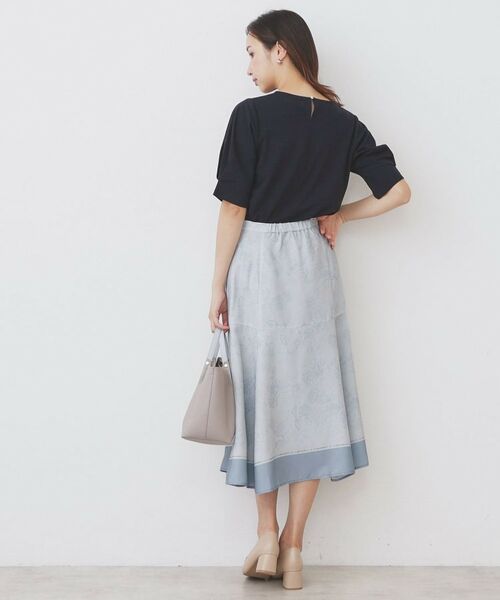 index / インデックス スカート | パネルフラワープリントフレアスカート【洗濯機洗い可/イージーアイロン】 | 詳細11