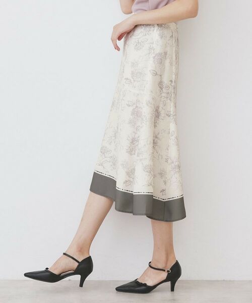 index / インデックス スカート | パネルフラワープリントフレアスカート【洗濯機洗い可/イージーアイロン】 | 詳細15