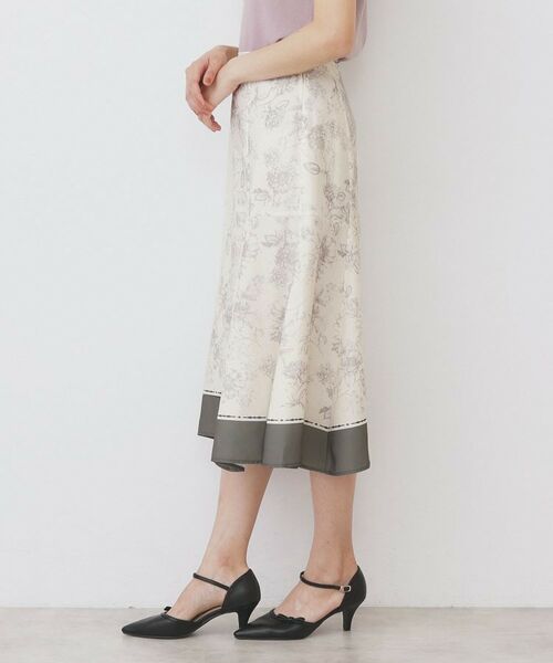 index / インデックス スカート | パネルフラワープリントフレアスカート【洗濯機洗い可/イージーアイロン】 | 詳細20