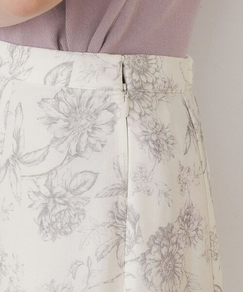 index / インデックス スカート | パネルフラワープリントフレアスカート【洗濯機洗い可/イージーアイロン】 | 詳細24