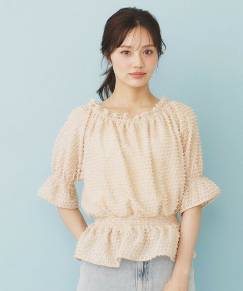 index / インデックス シャツ・ブラウス | 2WAY カットジャカードブラウス【洗濯機洗い可/防シワ】 | 詳細18