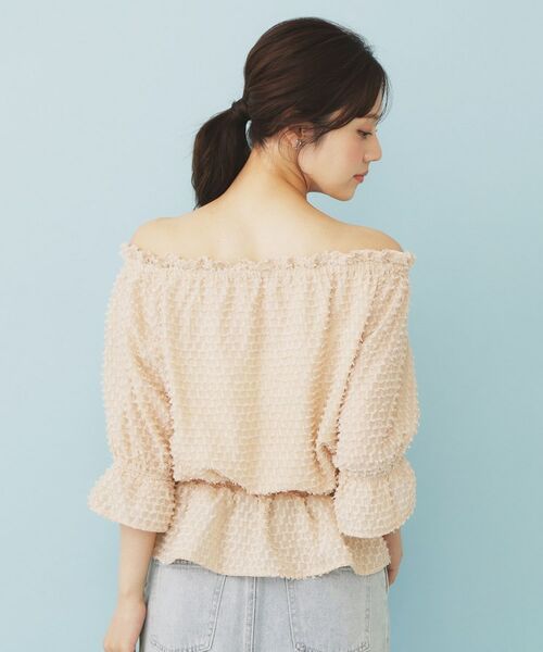 index / インデックス シャツ・ブラウス | 2WAY カットジャカードブラウス【洗濯機洗い可/防シワ】 | 詳細20