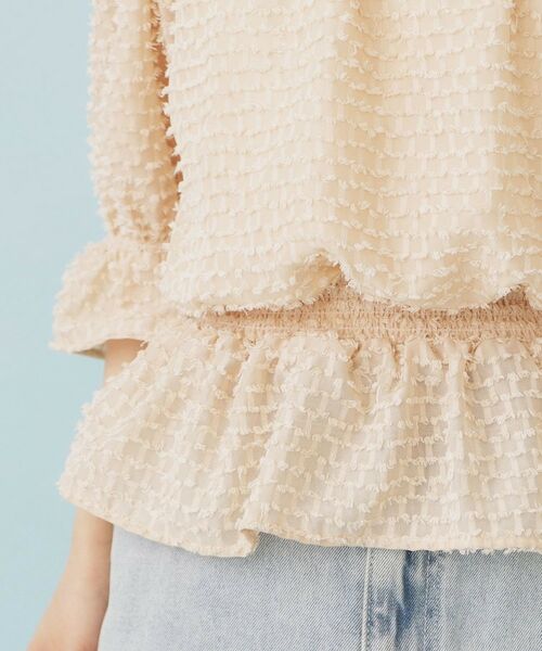 index / インデックス シャツ・ブラウス | 2WAY カットジャカードブラウス【洗濯機洗い可/防シワ】 | 詳細24