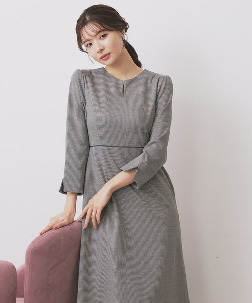 index/インデックス ストレッチキーネックワンピース【洗濯機洗い可/イージーアイロン】 ブラック(219) 38(M) index/インデックス ストレッチキーネックワンピース【洗濯機洗い可/イージーアイロン】 ブラック(219) 38(M)
