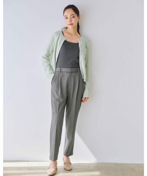 index / インデックス パンツ | 《丈が選べる》ストレッチテーパードパンツ/セットアップ対応【洗濯機OK/イージーアイロン】 | 詳細10