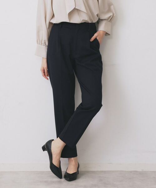 index / インデックス パンツ | 《丈が選べる》ストレッチテーパードパンツ/セットアップ対応【洗濯機OK/イージーアイロン】 | 詳細5