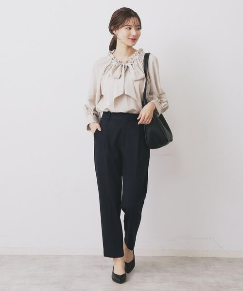 index / インデックス パンツ | 《丈が選べる》ストレッチテーパードパンツ/セットアップ対応【洗濯機OK/イージーアイロン】 | 詳細6