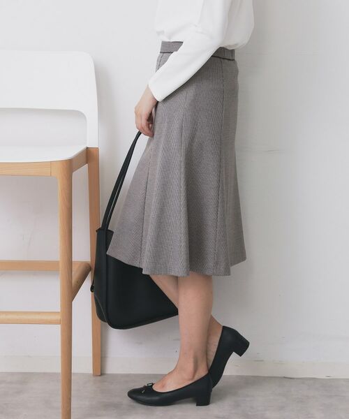 index / インデックス スカート | 《S-3Lサイズ》ストレッチセミフレアスカート/セットアップ対応【洗える/イージーアイロン】 | 詳細12