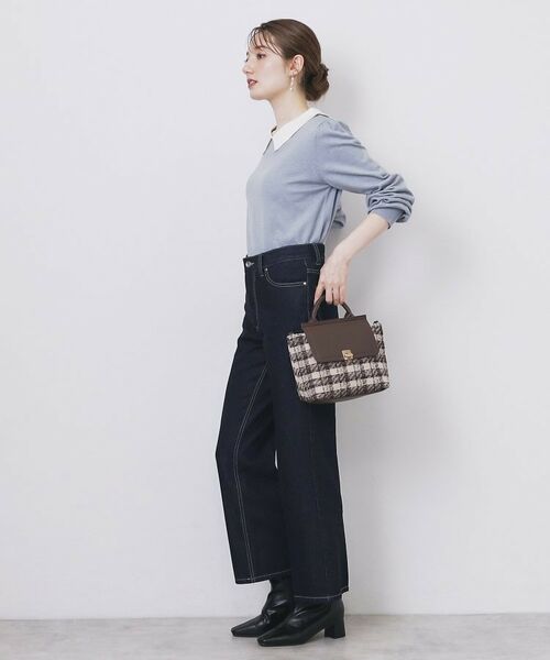 index / インデックス ニット・セーター | バイカラー衿付きニット【洗濯機OK】 | 詳細11