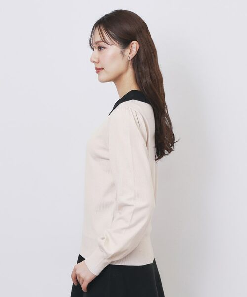 index / インデックス ニット・セーター | バイカラー衿付きニット【洗濯機OK】 | 詳細14