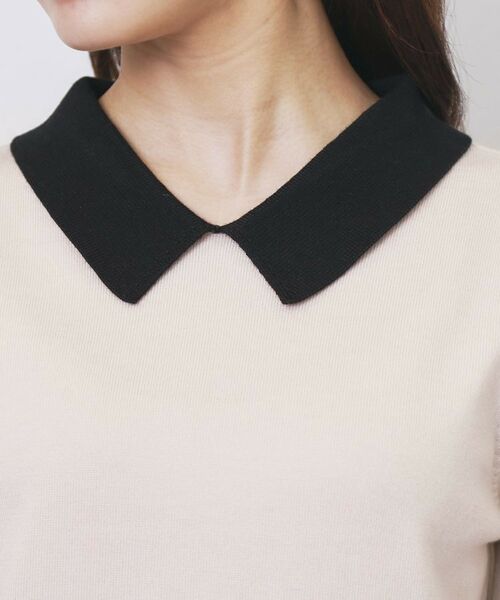 index / インデックス ニット・セーター | バイカラー衿付きニット【洗濯機OK】 | 詳細16