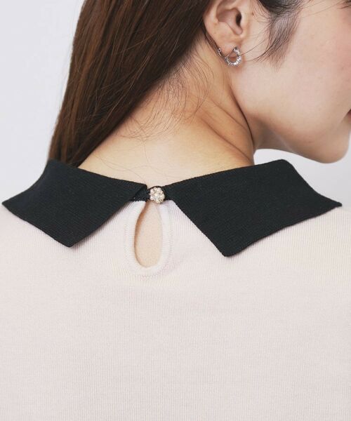 index / インデックス ニット・セーター | バイカラー衿付きニット【洗濯機OK】 | 詳細17