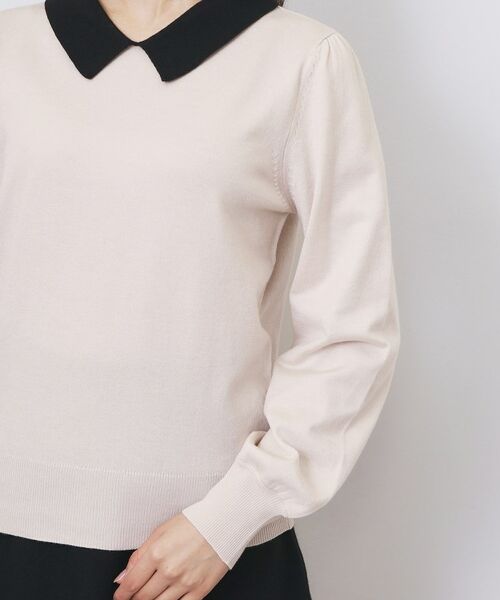 index / インデックス ニット・セーター | バイカラー衿付きニット【洗濯機OK】 | 詳細18