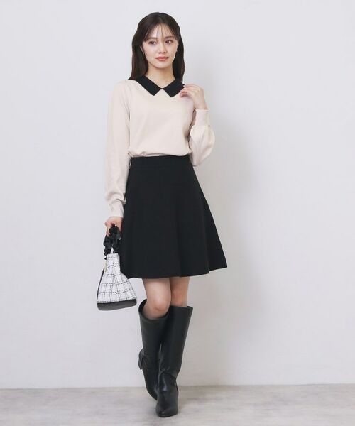 index / インデックス ニット・セーター | バイカラー衿付きニット【洗濯機OK】 | 詳細6