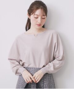 index / インデックス ニット・セーター | ビジューキーネックドルマンニット【洗濯機OK】