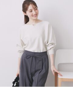 index / インデックス ニット・セーター | ビジューキーネックドルマンニット【洗濯機OK】