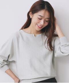 index / インデックス ニット・セーター | ビジューキーネックドルマンニット【洗濯機OK】