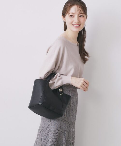 index / インデックス ニット・セーター | ビジューキーネックドルマンニット【洗濯機OK】 | 詳細1