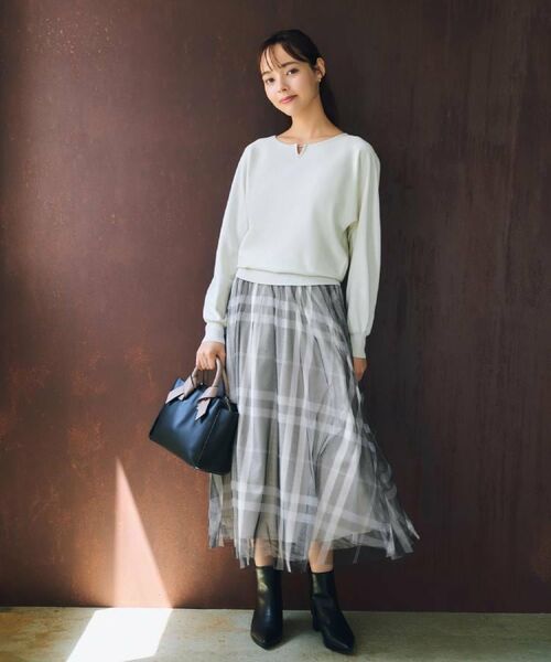 index / インデックス ニット・セーター | ビジューキーネックドルマンニット【洗濯機OK】 | 詳細15