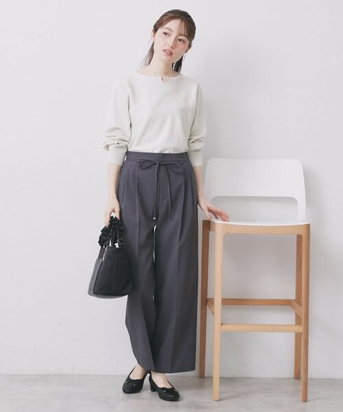 index / インデックス ニット・セーター | ビジューキーネックドルマンニット【洗濯機OK】 | 詳細18