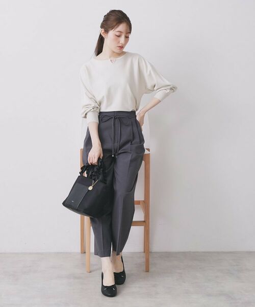 index / インデックス ニット・セーター | ビジューキーネックドルマンニット【洗濯機OK】 | 詳細19