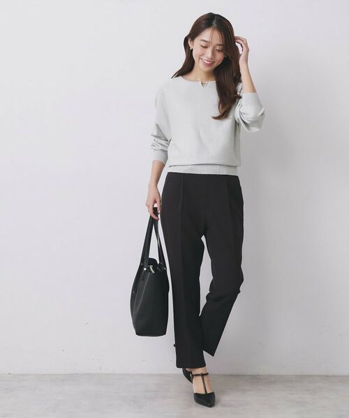 index / インデックス ニット・セーター | ビジューキーネックドルマンニット【洗濯機OK】 | 詳細22