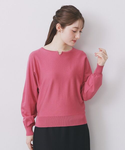 index / インデックス ニット・セーター | ビジューキーネックドルマンニット【洗濯機OK】 | 詳細25