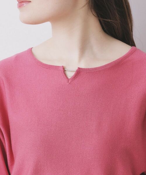 index / インデックス ニット・セーター | ビジューキーネックドルマンニット【洗濯機OK】 | 詳細28