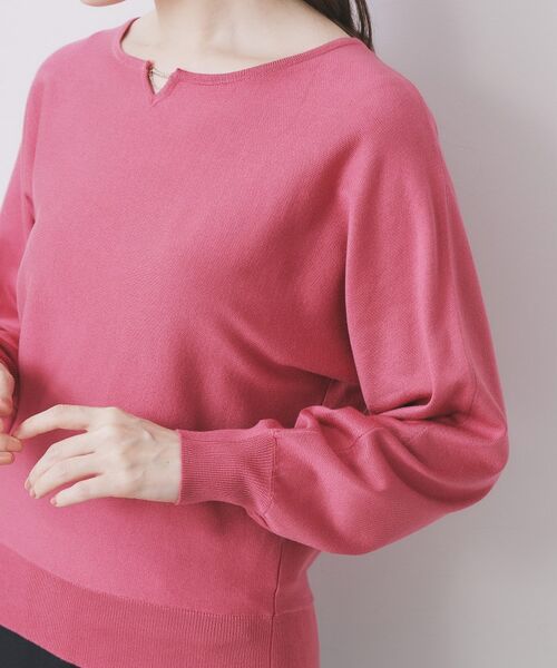 index / インデックス ニット・セーター | ビジューキーネックドルマンニット【洗濯機OK】 | 詳細29