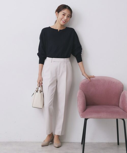 index / インデックス ニット・セーター | ビジューキーネックドルマンニット【洗濯機OK】 | 詳細6