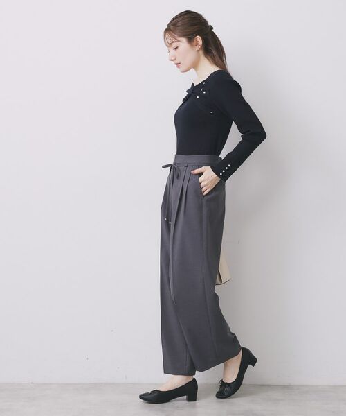 index / インデックス ニット・セーター | リボンパール調リブニット【洗濯機OK】 | 詳細12