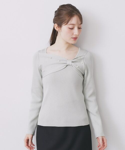 index / インデックス ニット・セーター | リボンパール調リブニット【洗濯機OK】 | 詳細16