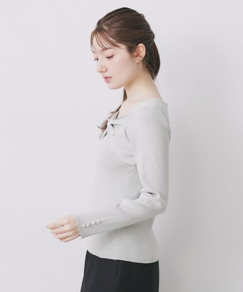 index / インデックス ニット・セーター | リボンパール調リブニット【洗濯機OK】 | 詳細17