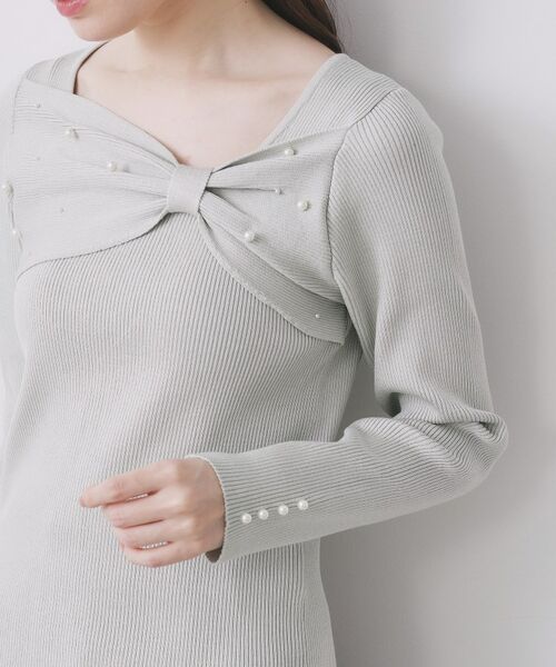 index / インデックス ニット・セーター | リボンパール調リブニット【洗濯機OK】 | 詳細20