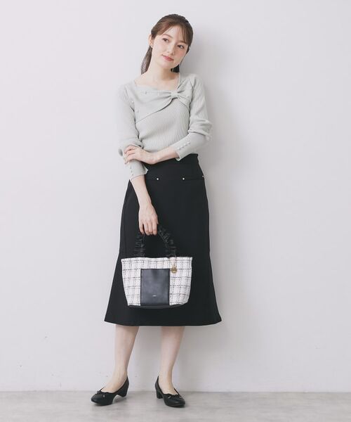 index / インデックス ニット・セーター | リボンパール調リブニット【洗濯機OK】 | 詳細6