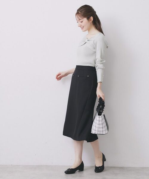 index / インデックス ニット・セーター | リボンパール調リブニット【洗濯機OK】 | 詳細7