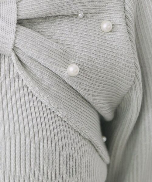 index / インデックス ニット・セーター | リボンパール調リブニット【洗濯機OK】 | 詳細8