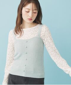 index / インデックス ニット・セーター | ミニモールラメビスチェキャミ/アンサンブル対応【洗濯機OK】