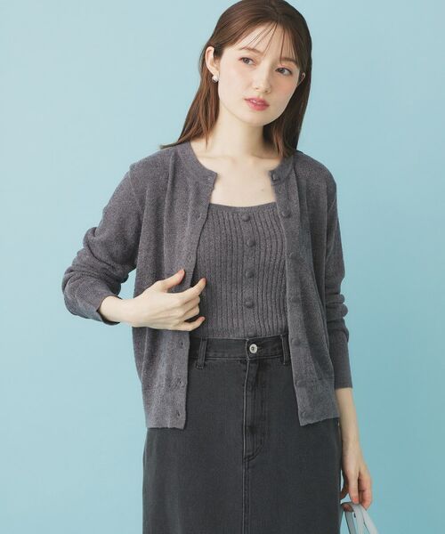 index / インデックス ニット・セーター | ミニモールラメビスチェキャミ/アンサンブル対応【洗濯機OK】 | 詳細11