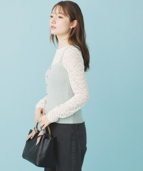 index / インデックス ニット・セーター | ミニモールラメビスチェキャミ/アンサンブル対応【洗濯機OK】 | 詳細16