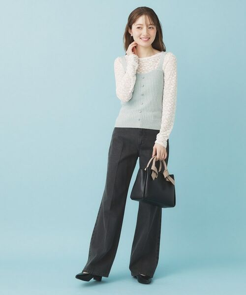 index / インデックス ニット・セーター | ミニモールラメビスチェキャミ/アンサンブル対応【洗濯機OK】 | 詳細17